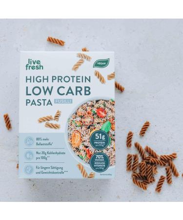 LiveFresh Low Carb High Protein Pasta - 6 Pack | Healthy International Shipping - Buy Online on GoSupps.com