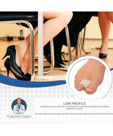 Dr. Frederick's Original Bunion Toe Spacers - Soft Gel Bunion Splint for Fast Relief - Universal Fit for Men & Women - 2 Pieces - Buy Online on GoSupps.com