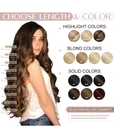 Buy SEGO Real Hair Clip-in Extensions - Thick Medium Blonde #24 - 18 (45cm) - 90g Human Hair Weft for International Shipping - Buy Online on GoSupps.com