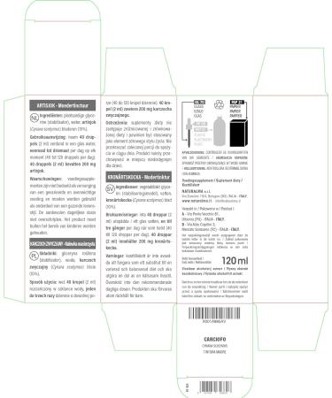 Artichoke Leaves Alcohol-Free Mother Tincture 120ml by Naturalma | Vegan Liquid Extract Drops for Food Supplement (1 Pack) - Buy Online on GoSupps.com