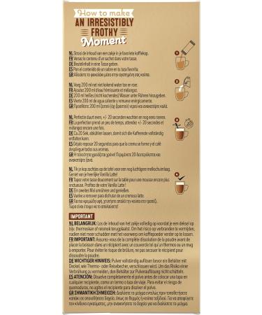 Nescafe Capppuccino Vanille LATTE 8 sachets de caf soluble au go t d licieux de vanille - Buy Online on GoSupps.com