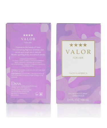 Valor by Dana 3.4 oz Eau De Toilette Spray for Women - Buy Online on GoSupps.com