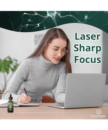 PLANTORIGIN-USDA Organic Liquid Brain Supplement Plant-Based Nootropic Drops for Focus Memory & Mental Clarity Vegan Non-GMO Caffeine-Free Ashwagandha Ginseng Ginkgo Rhodiola Made in USA - Buy Online on GoSupps.com