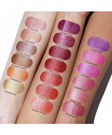 Oulac Metallic Orange Lipstick Set - Vegan & Cruelty-Free | High Payoff & Moisturizing Formula | 4.3g X 3PCS - Buy Online on GoSupps.com