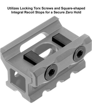 UTG Super Slim 3-Slot Picatinny Riser Mount 0.75 - Low Profile, Lightweight - Buy Online on GoSupps.com