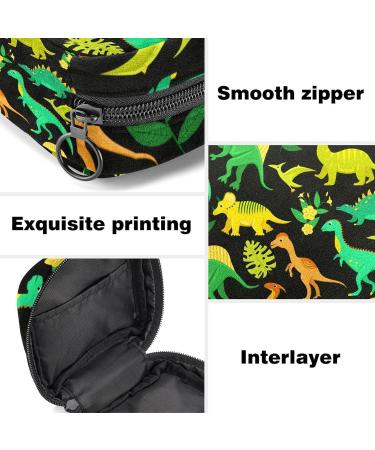 Cartoon Dinosaur Sanitary Napkin Storage Bag | Portable Period Pocket for Women & Teens - Color 3 - Buy Online on GoSupps.com