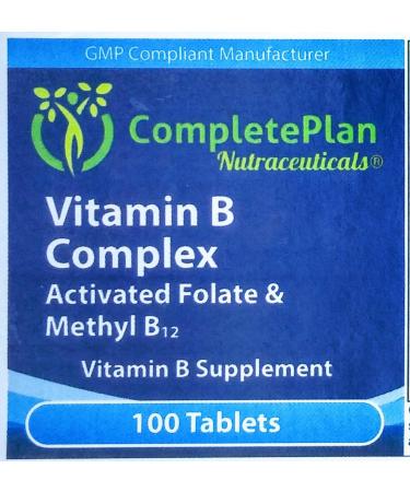 Vitamin B Complex with MethylFolate & Methyl B12 - Energy & Immune Support - 100 Slow Release Tablets - Buy Online on GoSupps.com