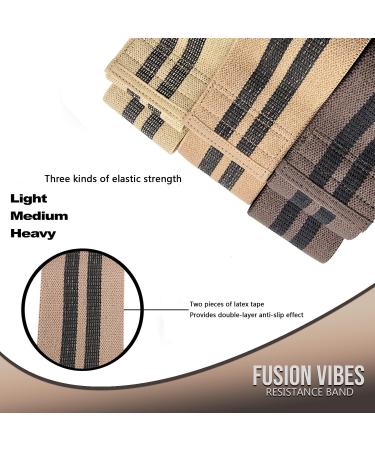 Premium Non-Slip Fabric Resistance Bands for Legs, Butt & Hips - Ideal for Women, Men, Beginners & Yoga Athletes - Strength Training Fitness Equipment - Buy Online on GoSupps.com
