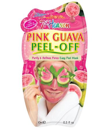7th Heaven Pink Guava Easy Peel-Off Face Mask with Vitamin C to cleanse and refine pores