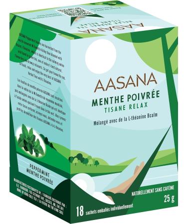 AASANA Pepperminint 25g 18 Tea Bags Relax Herbal Tea - Buy Online on GoSupps.com