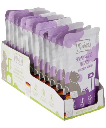 Mjamjam - Premium wet food for cats - squeeze - tasty turkey on delicious carrot 12 -pack (12 x 125 g) grain free with extra meat turkey 125 g (12 pack)