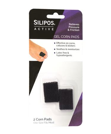 Silipos Active Gel Corn Pads - Pain Relief for Corns, Blisters & Calluses - 2 Pack (Item 7205) - Buy Online on GoSupps.com