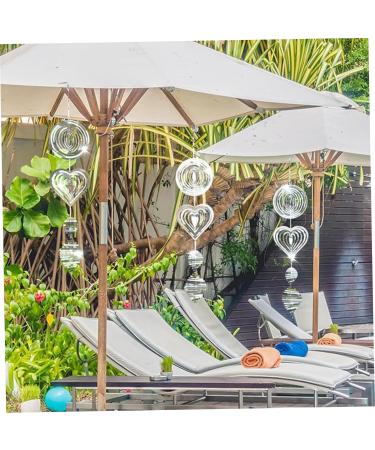 Chimes Bird Deterrents for Outside Reflective 3D Metal Hanging Wind Spinners with 360 Rotating Hook Mirror Surface Bird Scare Devices 3 Panel Wind Spinner - Buy Online on GoSupps.com