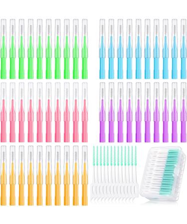 250 Pieces Interdental Brush Tooth Floss Tooth Cleaning Tool Toothpick Dental Tooth Flossing Head Oral Dental Hygiene Dental Flosser Teeth Soft Dental Picks Refill Toothpick Cleaners (Fresh Color)
