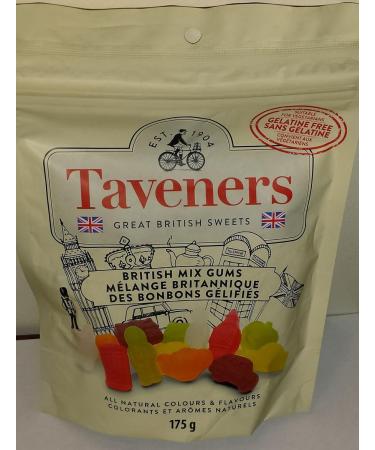 Taveners Great British Sweets British Mix Gums 175 GMS Product of England Gluten Free - Buy Online on GoSupps.com