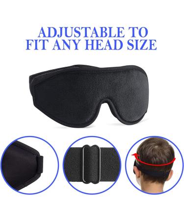 Kids Memory Foam 3D Contoured Sleep Mask - Blockout Light Eye Cover for Girls & Boys (Blue) - Buy Online on GoSupps.com