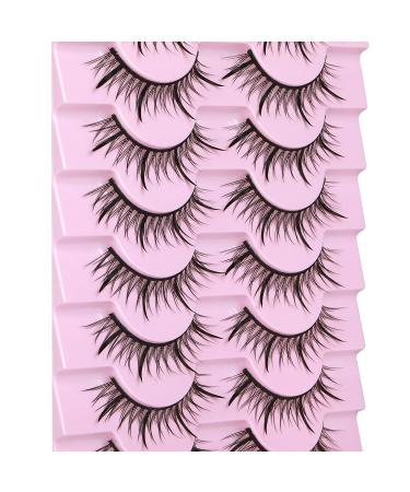 ALPHONSE Manga Lashes Fairy Clusters - 3D Wispy Natural False Eyelashes - 9 Pairs Pack - Buy Online on GoSupps.com