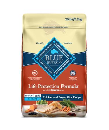 Blue Buffalo Life Protection Formula Large Breed Senior Chicken & Brown Rice 11.7kg Large Bag Large Breed Senior Chicken
