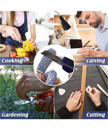 40 Pcs Finger Cots Cut Resistant Protector Anti-Cut Fingertips Finger Sleeve Reusable Finger Covers Thumb Finger Protection Cots for Kitchen Work Sculpture Supplies - Buy Online on GoSupps.com