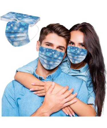 BEIBEIA Adult Disposable Nonwoven Valentine's Day Pattern Print Face_Mask Protective Face Covering Fashion Balaclava Women 10pc-10 - Buy Online on GoSupps.com