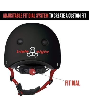 Triple Eight Lil 8 Dual Certified Kids Skateboard Helmet - Blue Glossy | Padded Chin Buckle for Skateboarding and Biking - Buy Online on GoSupps.com