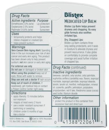 Blistex Medicated Stick 0.15oz - Soothing Lip Care for Chapped Lips | Fast International Shipping - Buy Online on GoSupps.com