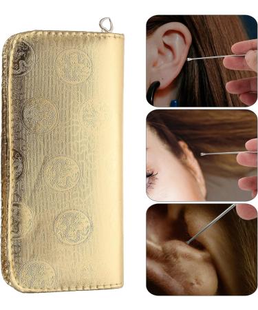 DOITOOL 15pcs Ear Wax Removal Tool Set with Goose Feather Stick - Golden Ear Cleaning Kit - Buy Online on GoSupps.com