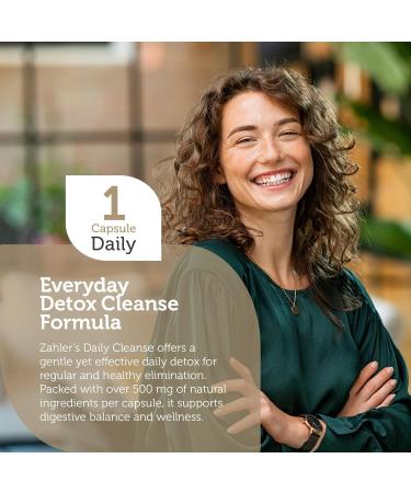 Zahler Daily Cleanse - Digestive Detox Formula for Healthy Elimination | 60 Capsules - International Shipping Available - Buy Online on GoSupps.com