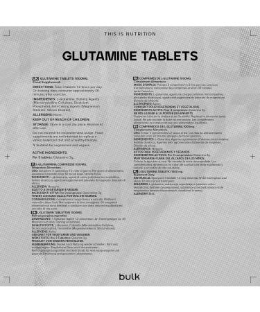 Bulk Glutamine Tablets 3000mg - 90 Tablets, High Strength L-Glutamine Supplement - Buy Online on GoSupps.com