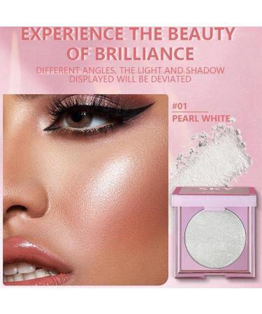 Highlighter Powder 8g Women Anti Smudge Eye Makeup - Portable Makeup for Cosplay Parties Performances Beginner Friendly Face Body Highlighter Tmay #01 - Buy Online on GoSupps.com