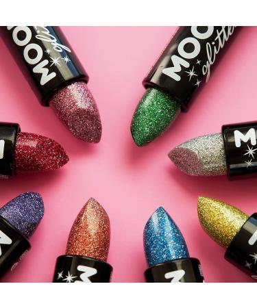 Holographic Green Glitter Lipstick - Moon Glitter 0.17oz - Buy Online on GoSupps.com
