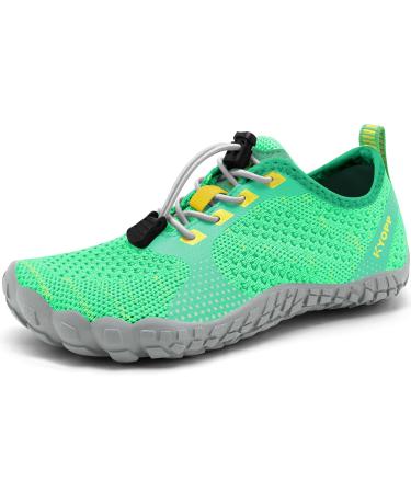 Kyopp barefoot shoes children breathable slide bathing shoes fast drying hiking shoes for young girls slightly soft barefoot shoes 34 EU light green
