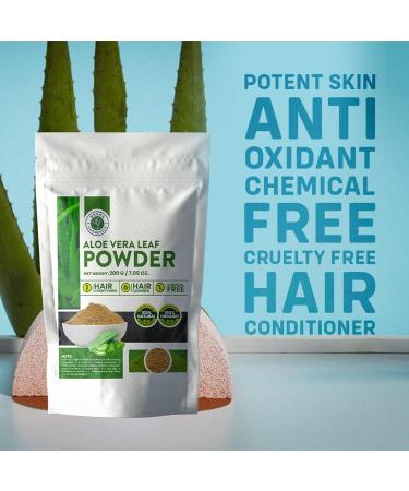 Aloe Vera Leaf Powder - Organic Moisturizer & Juice for Skin & Hair | 100g Natural Pure Aloe Barbadensis - Buy Online on GoSupps.com