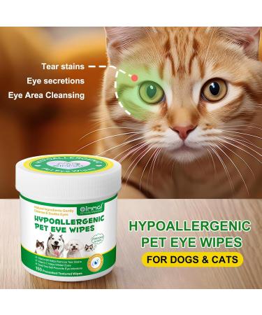150 Pre-Soaked Cotton Pads for Dogs & Cats | Tear Stain Remover Towels | Eye Dirt & Infection Prevention - Buy Online on GoSupps.com