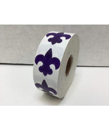 Perforated Fleur-De-Lis Tanning Stickers  Mardi Gras  Roll of 1000