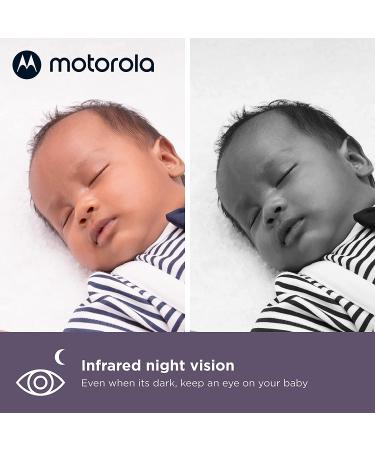 Motorola Baby Monitor VM44 - WiFi Video Baby Monitor with Camera 4.3" HD Screen - Connects to Nursery App  1000ft Long Range  Two-Way Audio  Remote Pan-Tilt-Zoom  Room Temp  Lullabies  Night Vision - Buy Online on GoSupps.com