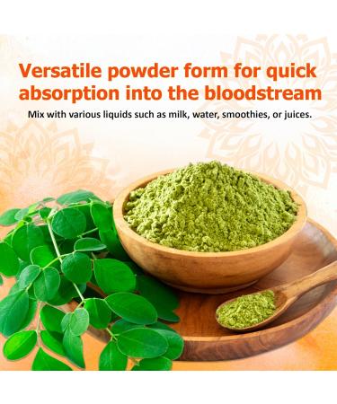 Reddy Naturals Aryana Moringa Powder - Organic Moringa Leaf Extract Superfood Powder Great-Tasting Fast-Dissolving Moringa 4.2 oz (120 g) - Buy Online on GoSupps.com