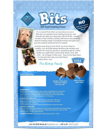 Blue Buffalo Blue Bits Chicken Training Dog Treats - 11oz - Soft-Moist, Natural, Pack of 1 - Buy Online on GoSupps.com