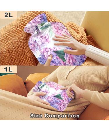 Buy Naanle Hot Water Bottle 2L - Transparent Floral Design for Pain Relief & Therapy - Buy Online on GoSupps.com
