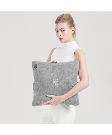 Hi5 Bravo Plus Shiatsu Massage Cushion with Heat - Washable Cover for Neck Back & Legs - Automatic Switch-Off - Grey - Buy Online on GoSupps.com