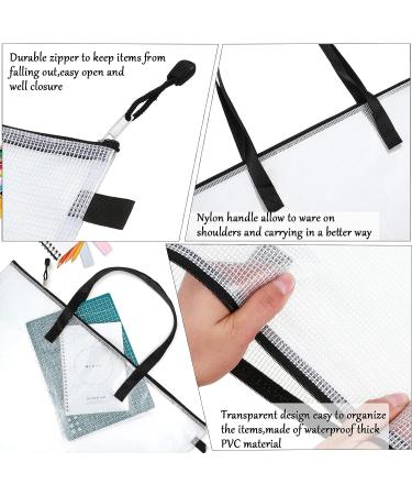 10 Pieces Portfolios Bags 19 x 25 Inches Waterproof Portfolios Bag Posters Storage Bags Supply Bags with Zipper and Handle for art Artworks  Bulletin Boards  Charts and Teaching Material - Buy Online on GoSupps.com