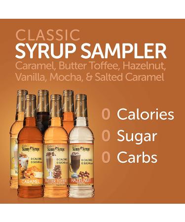 Jordan's Skinny Syrups | Classic Syrup Sampler| Healthy Flavors with 0 Calories  0 Sugar  0 Carbs  25.4 Fl Oz (Pack of 6) - Buy Online on GoSupps.com