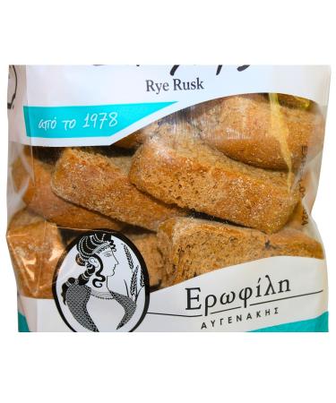 Erofili Avgenakis Greek Rye Rusks - Pack of 2 x 400g (800g) - Authentic Greek Snack for International Shipping - Buy Online on GoSupps.com