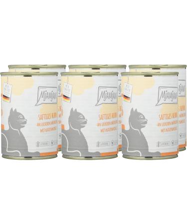 Mjamjam Premium Wet Cat Food - Juicy Chicken & Carrot Grain-Free 6-Pack (6 x 400g) - Extra Meat Protein - Buy Online on GoSupps.com