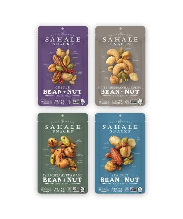 Sahale Snacks Bean + Nut Snack Mix Variety Pack, 4 Ounces (Pack of 6) Variety Pack 4 Ounce (Pack of 6)