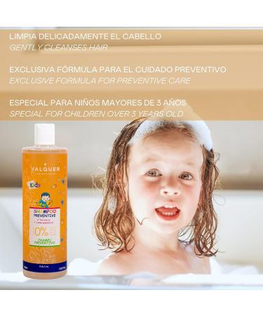 Preventive Shampoo for Kids | Valquer Laboratorios | Lice Prevention with Tea Tree Oil | Vegan & 300ml | Safe for School Use - Buy Online on GoSupps.com
