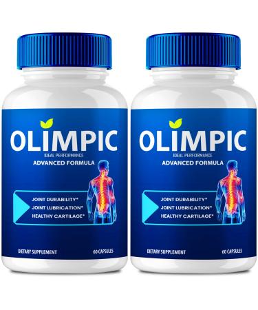 Olimpic Capsules Advanced Joint Support Supplement Pills for Mobility and Comfort - Maximum Strength Official Olim Pic Joint Support All Natural Formula Premium Olim-Pic Reviews (2 Pack)