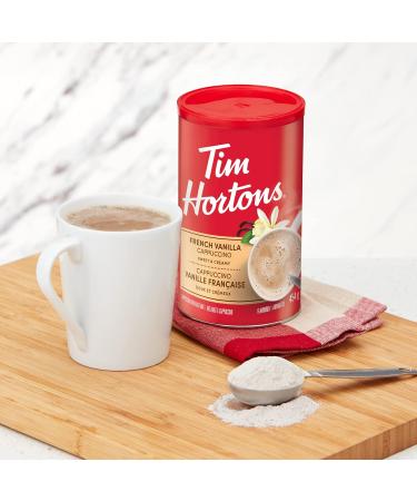 Tim Hortons Whole Bean Bag Original Whole Bean 907 Grams & Tim Horton's Instant Cappuccino French Vanilla 16 Ounce Coffee + Cappuccino French Vanilla 907 g (Pack of 1) - Buy Online on GoSupps.com