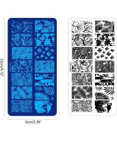 Nail Art Stamping Plate for Valentine's Day Flower Butterfly & Vine Designs | Perfect for Creative Nail Art - Buy Online on GoSupps.com