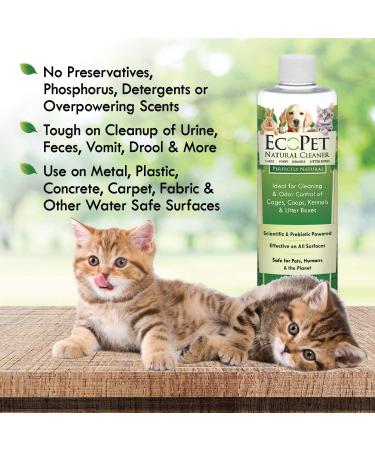 Natural EcoPet Cleaner for Coops, Litter Boxes, Cages & Kennels - Scented 12oz - Eco-Friendly Solution for Cleaning & Odor Control - Buy Online on GoSupps.com